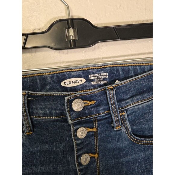 Girls Old Navy Rockstar Super Skinny Jeggings Size 14 Button Fly - Picture 2 of 4